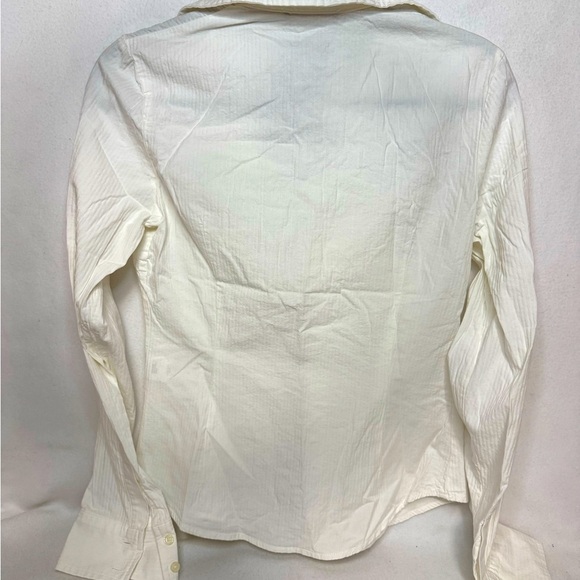 Brandy Melville White Collared Button Up Blouse - Picture 4 of 4